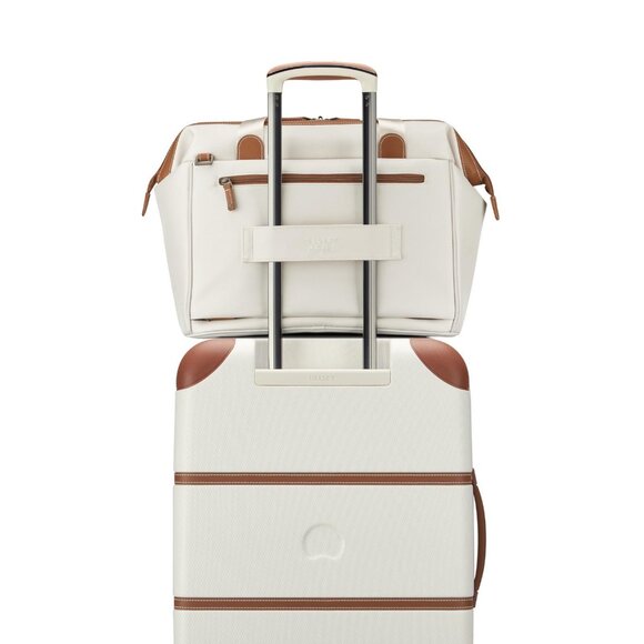 Delsey Paris 2.0 Small Weekender Travel Duffle Bag Angora Off White One Size - Picture 10 of 14